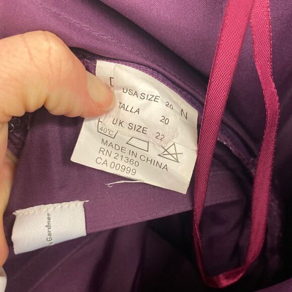 Mori Lee Ladies 20 Purple Formal Dress - Picture 4 of 8